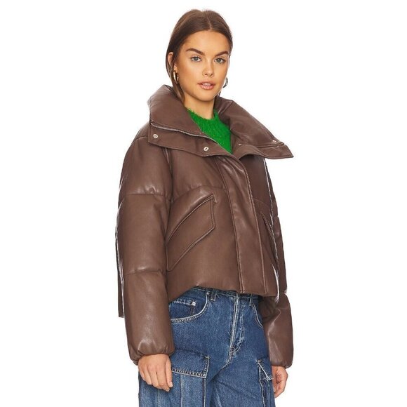 Pistola Donovan Swing Puffer Jacket Espresso Womens Size Large - Picture 3 of 13